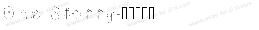 One Starry字体转换